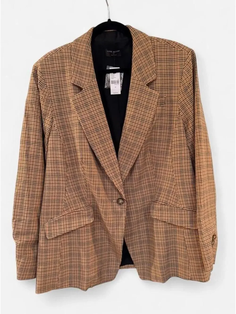 Lane Bryant Women's Brown and Tan Jacket
